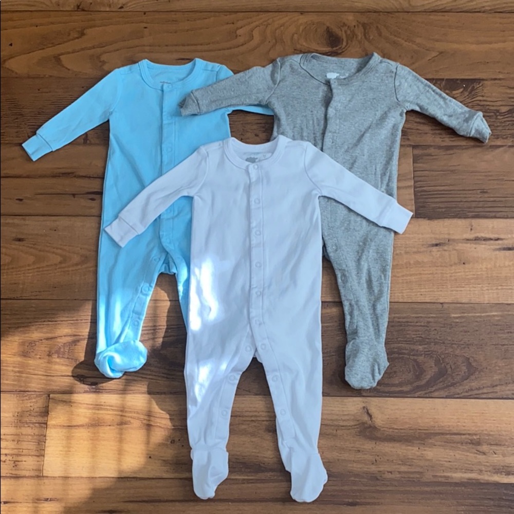 Primary Zip Footie Bundle 3-6 Months